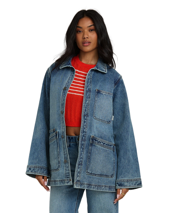 DENIM CHORE COAT-ATLANTIC DEEP