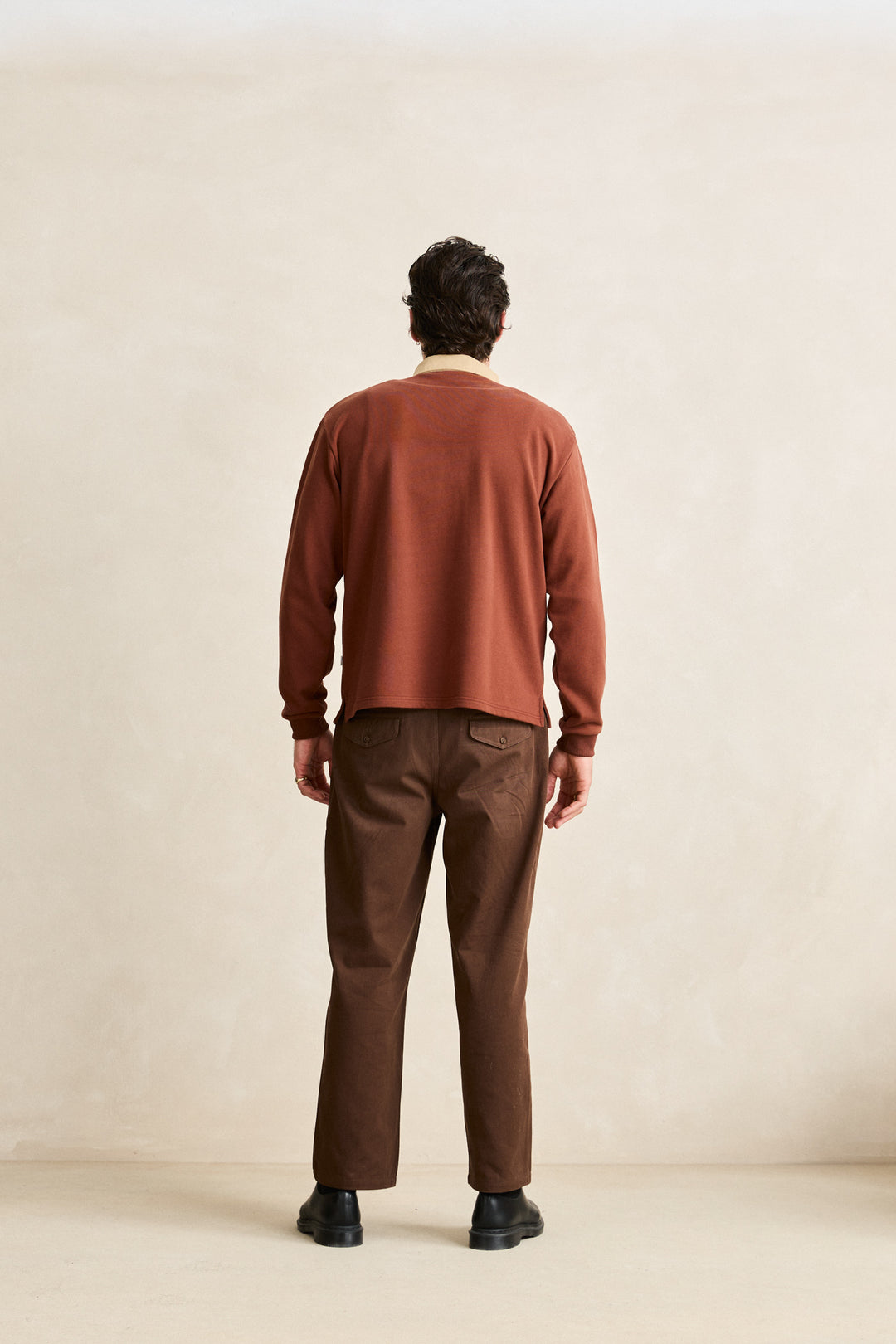 heritage bloom rugby polo-bark