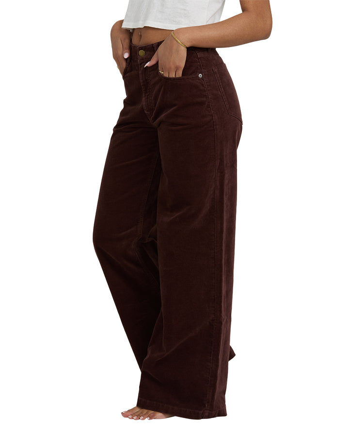 UNCUT CORD PANT-TEAK