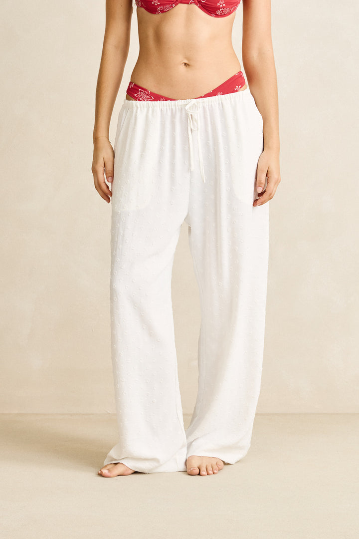 leni beach pant-white