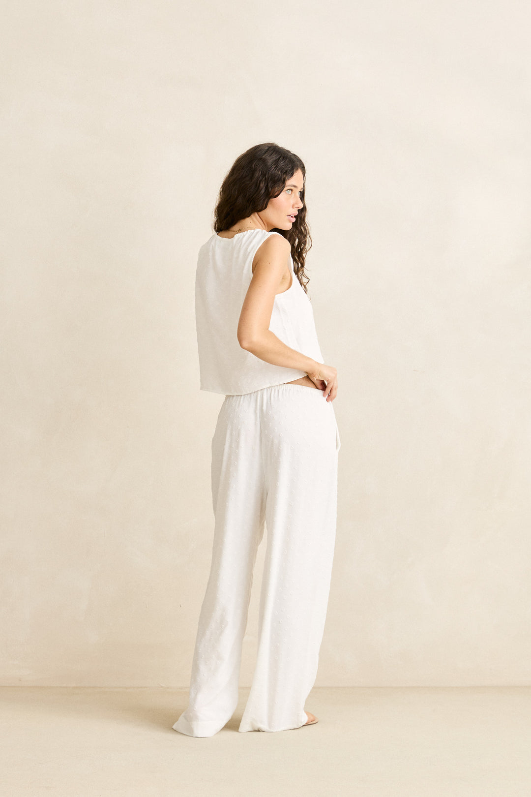 leni vest top-white