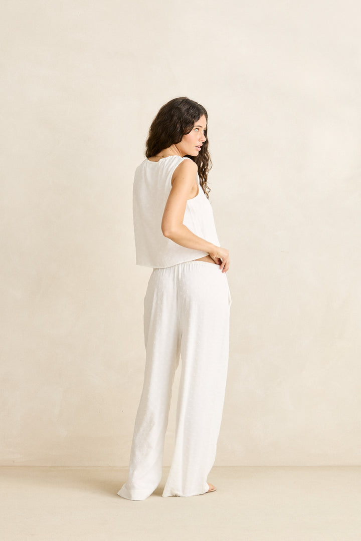 leni vest top-white