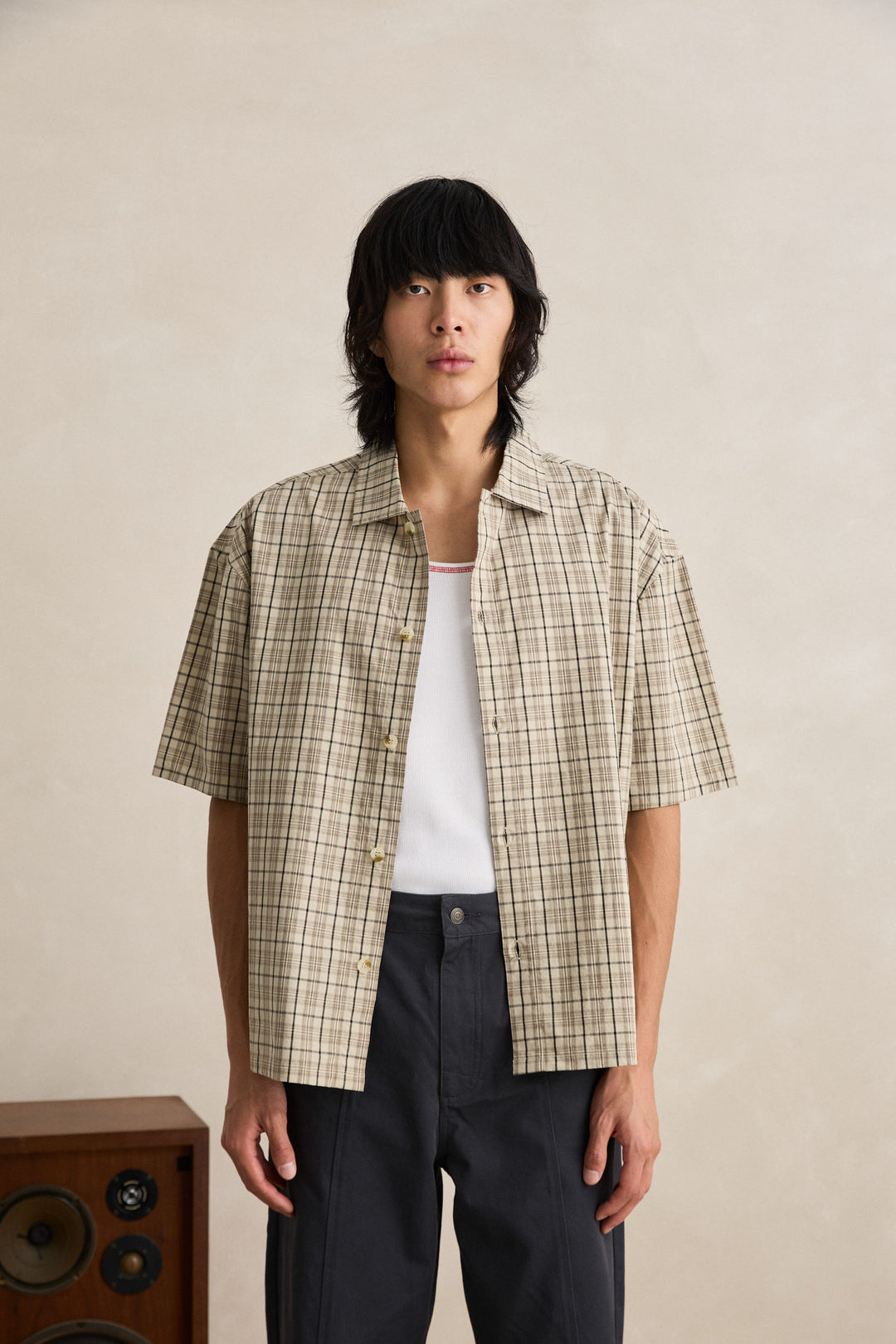 longreach relaxed ss shirt-cream