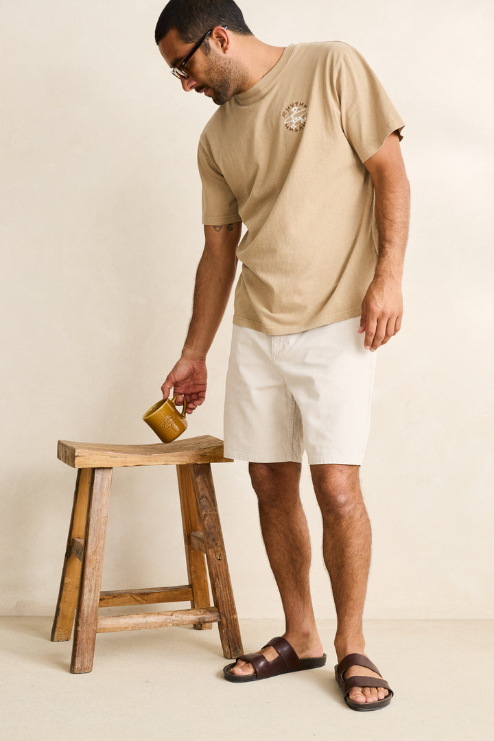 relaxed herringbone short-sand