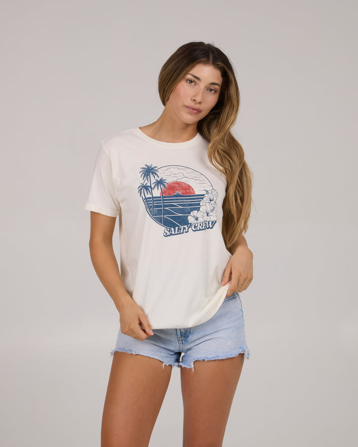 BEACH SCENE B.F TEE-OFF WHITE