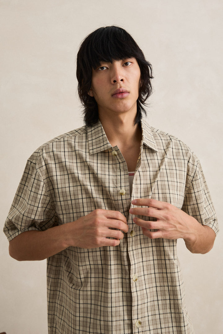 longreach relaxed ss shirt-cream