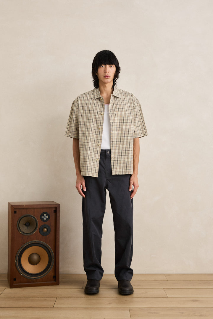 longreach relaxed ss shirt-cream
