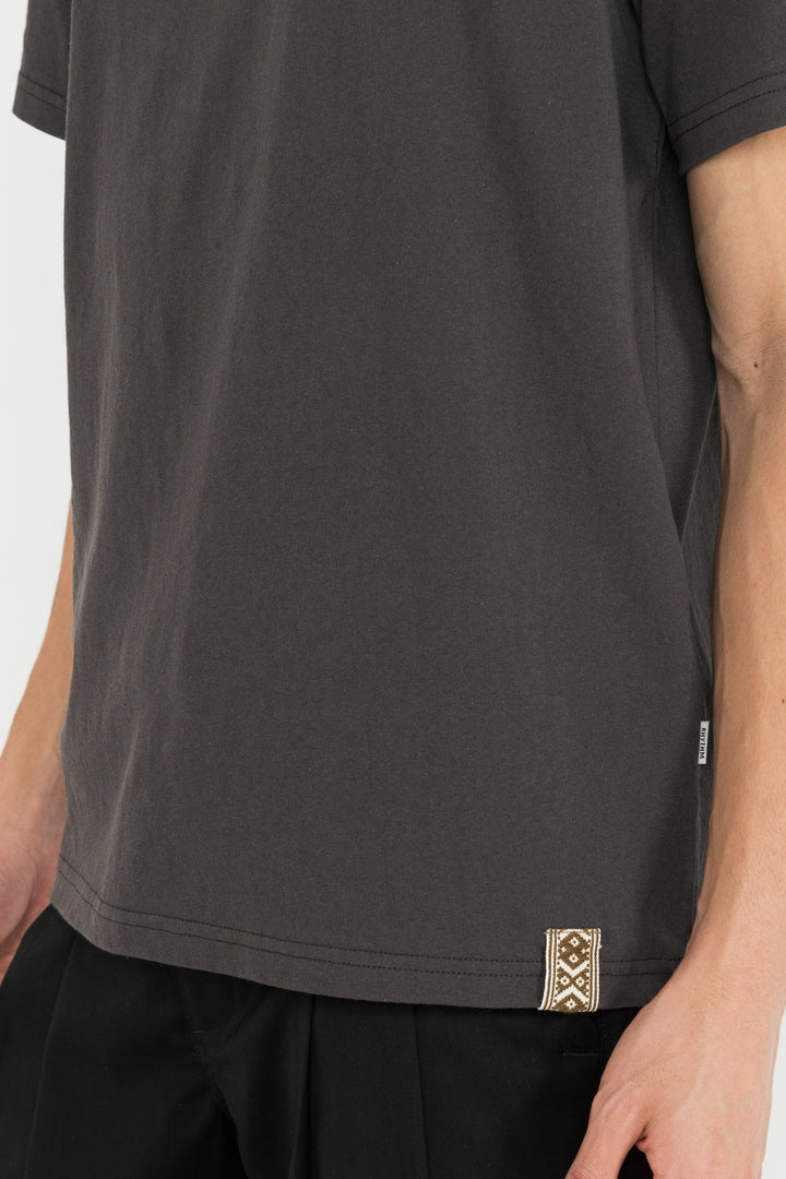 woven vintage ss t-shirt-vintage black