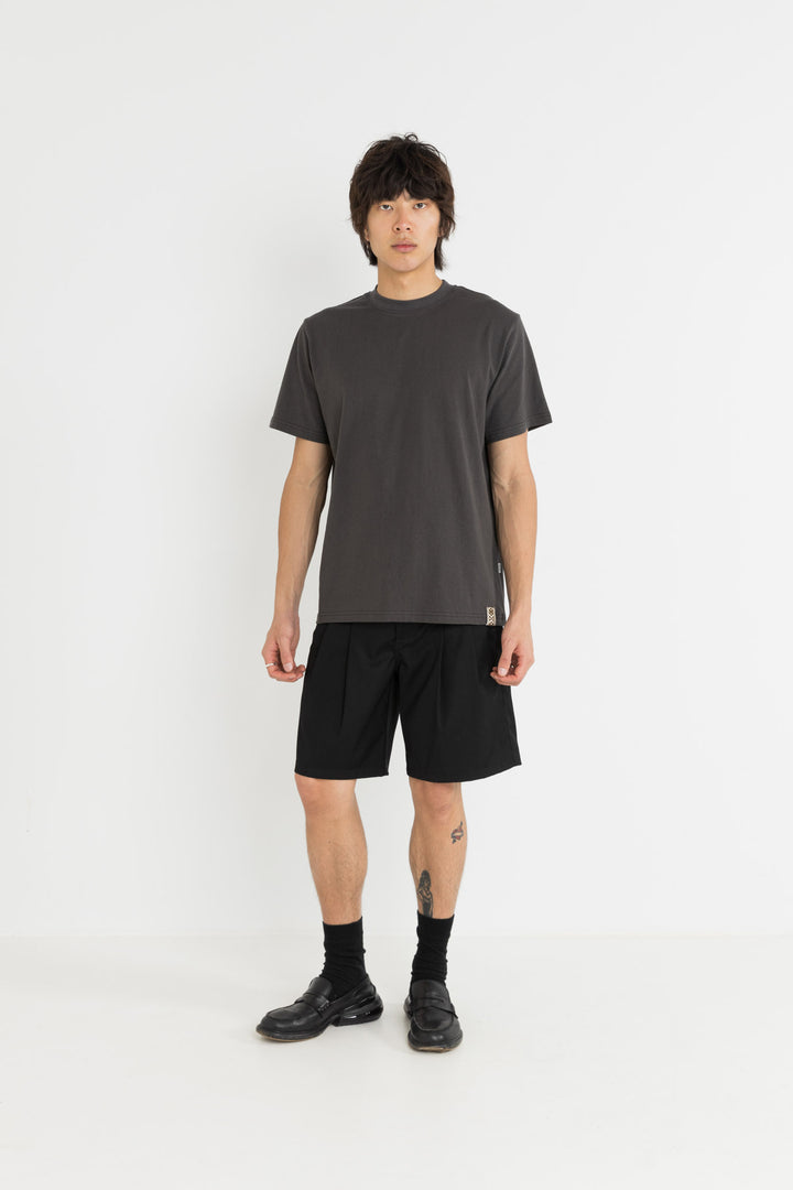 woven vintage ss t-shirt-vintage black