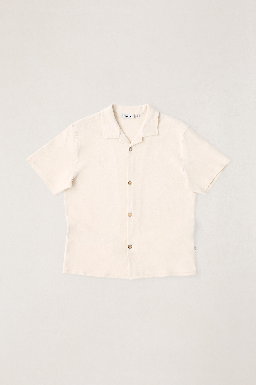 reverse terry ss shirt-natural