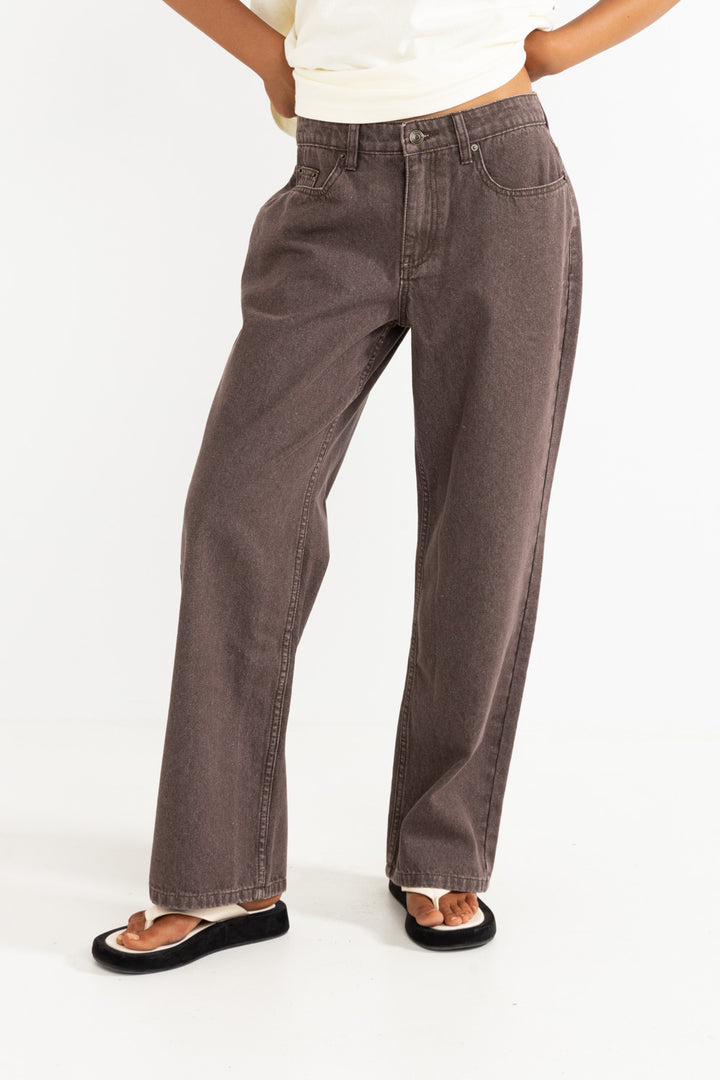 charlie low rise denim jean-chocolate