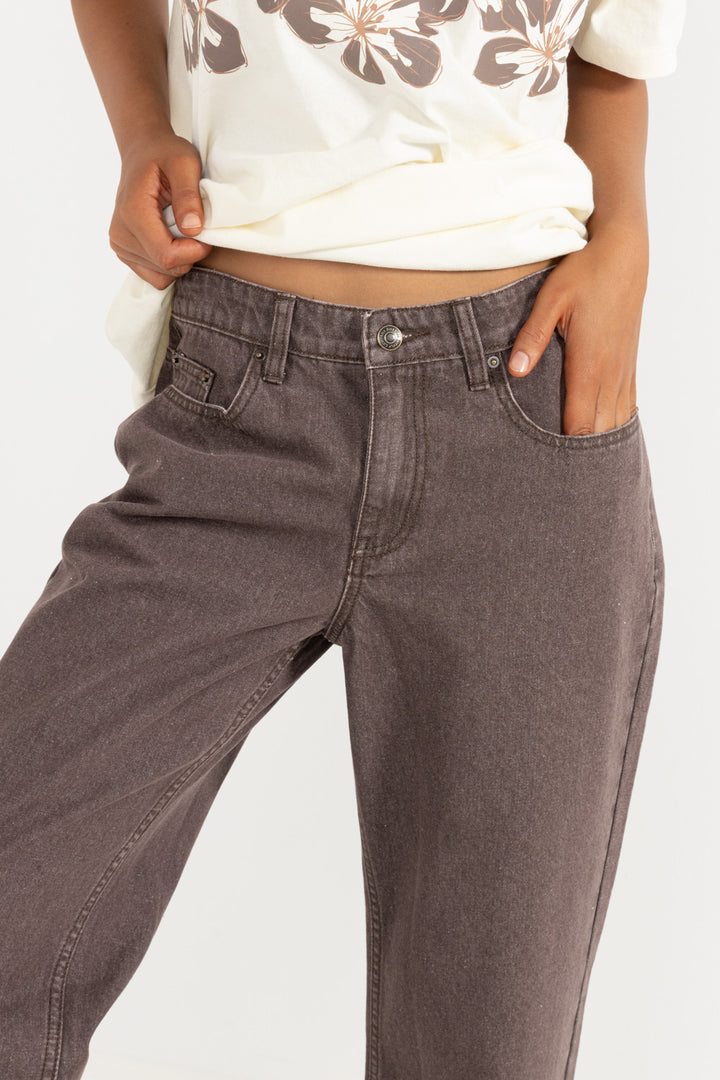 charlie low rise denim jean-chocolate