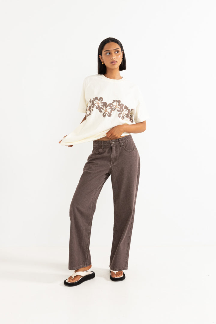 charlie low rise denim jean-chocolate