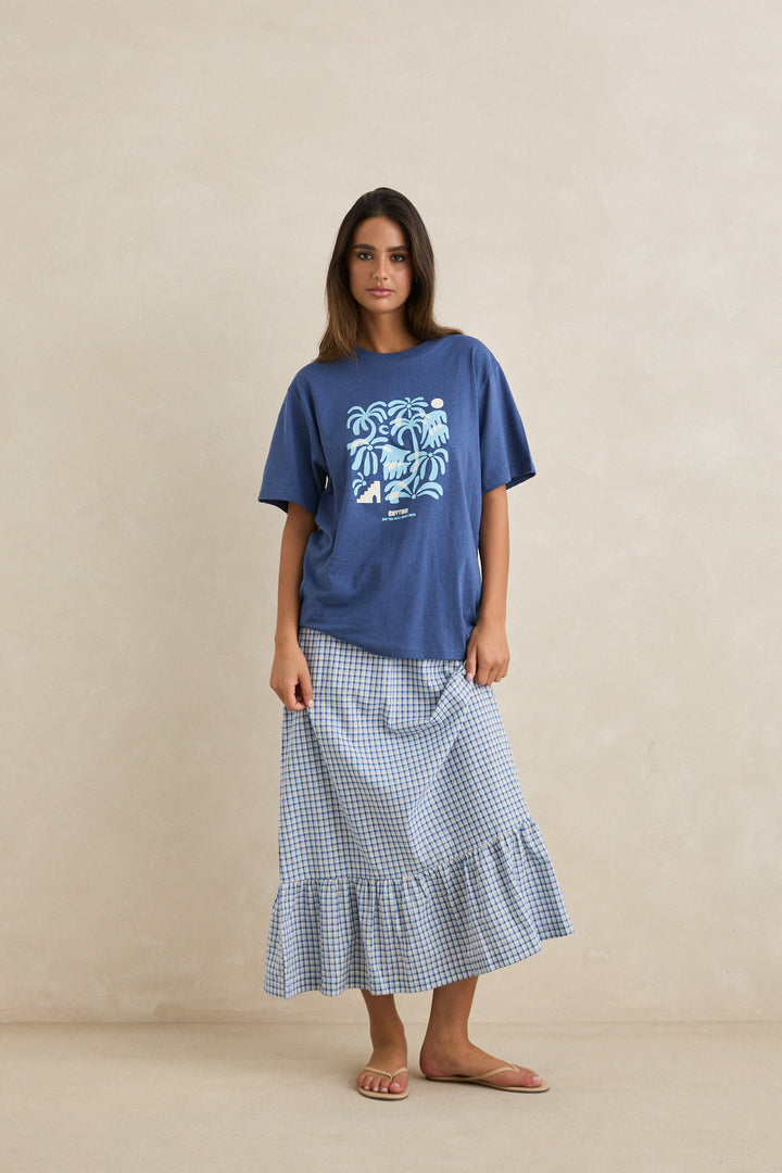 island oversized tee-indigo