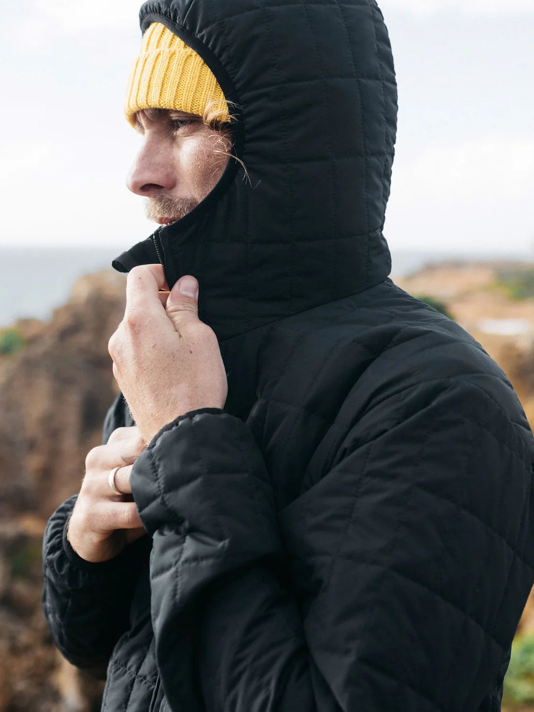 Firecrest Hooded Jacket-Black