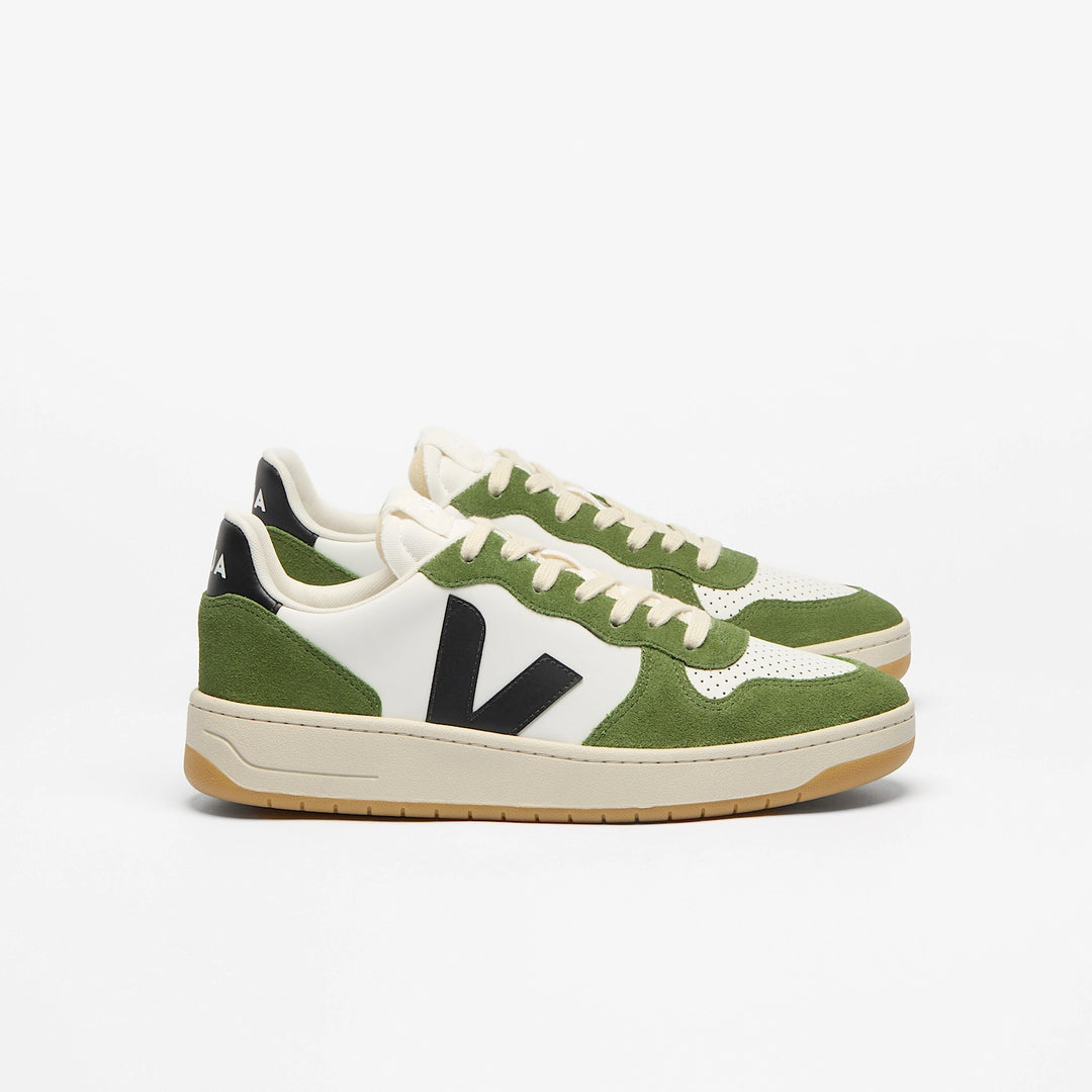 V-10 PRIME LEATHER-WHITE_BLACK_MILITARY GREEN