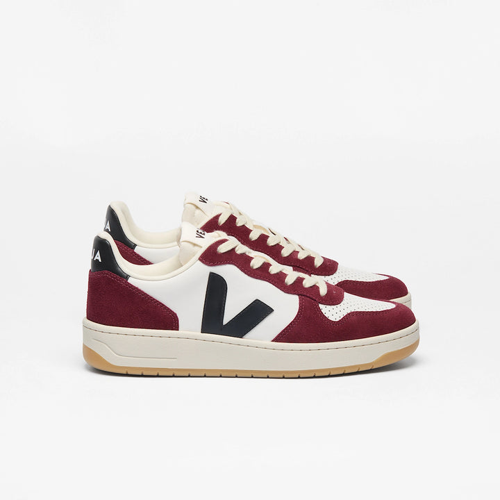 V-10 PRIME LEATHER-WHITE_BLACK_AMARANTE